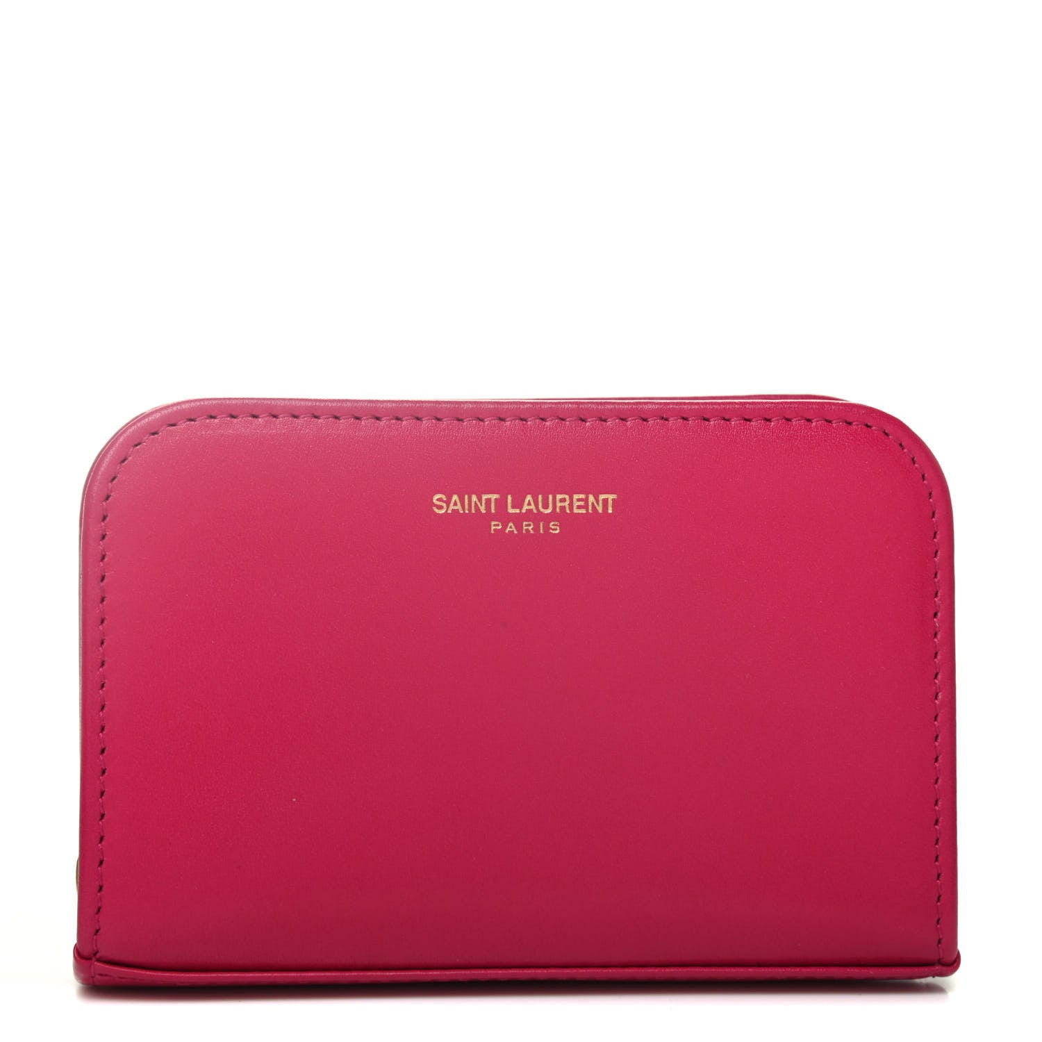Saint Laurent Calfskin Small Coin Purse Fuchsia 1 of 4