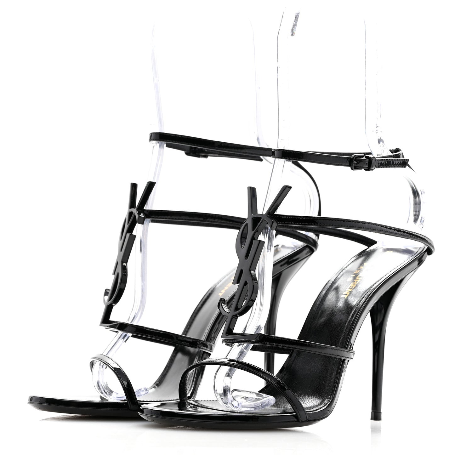Patent Cassandra 100 Ankle Strap Sandals 39 Black