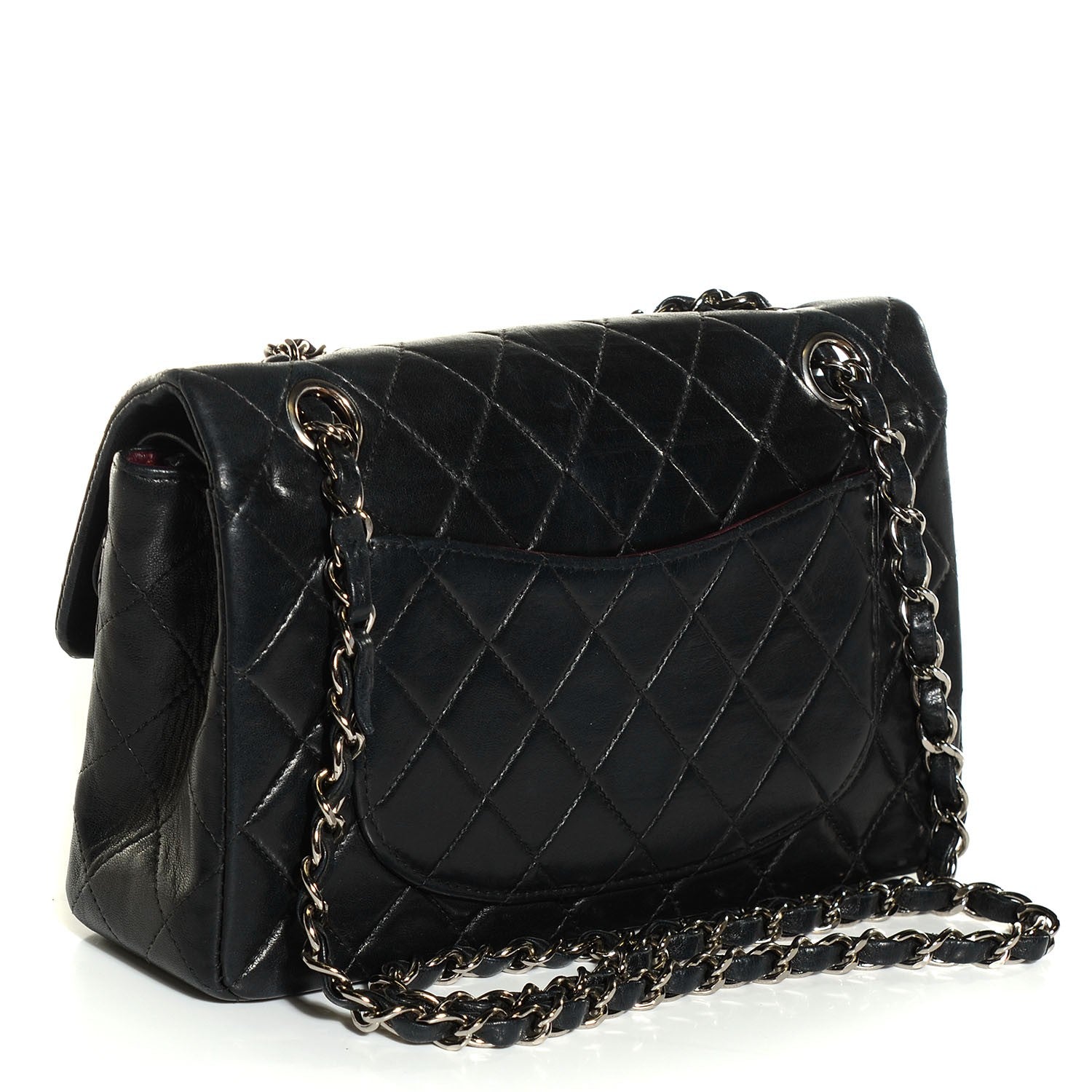 Chanel Lambskin Quilted Small Double Flap Black 3 of 8