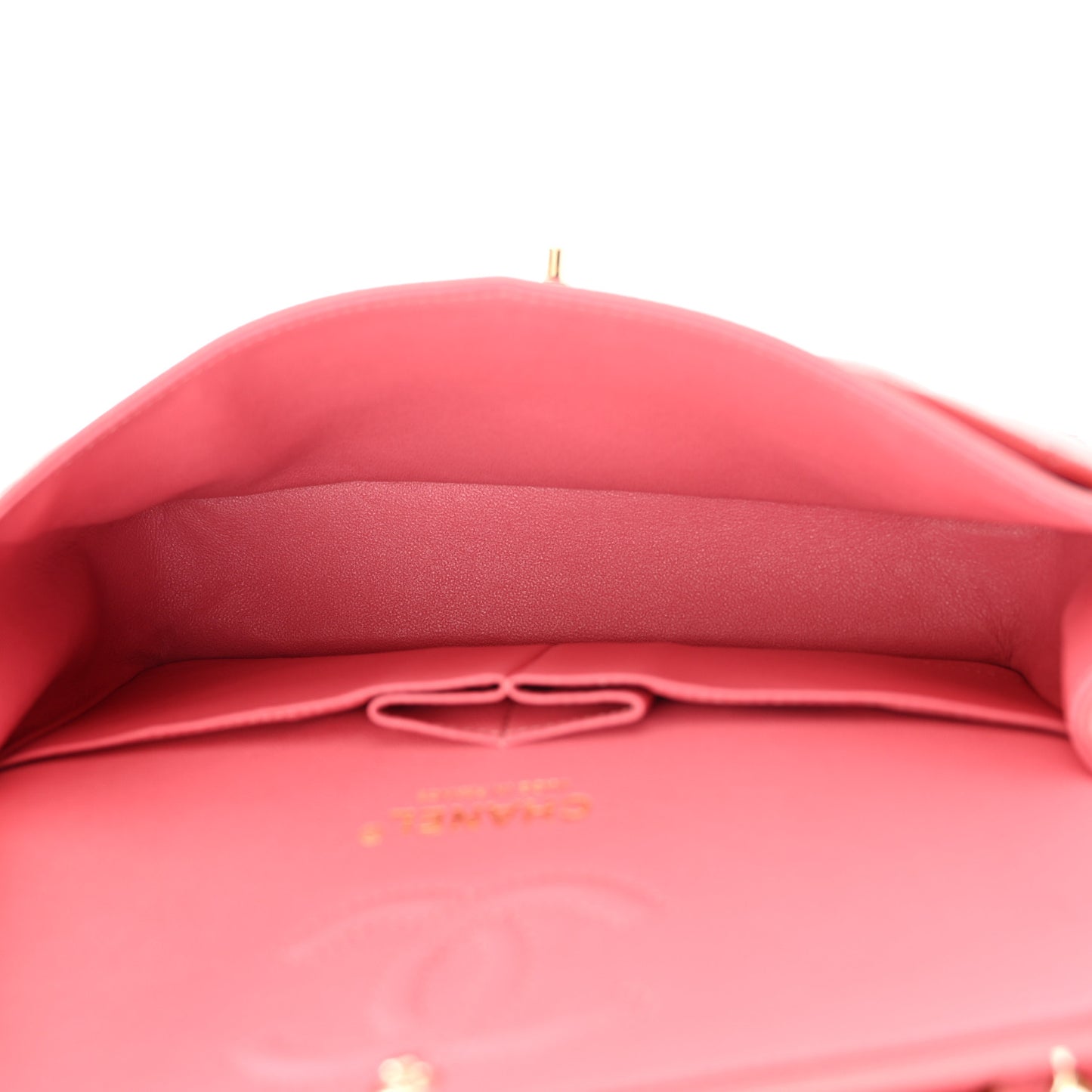 Caviar Quilted Small Double Flap Pink
