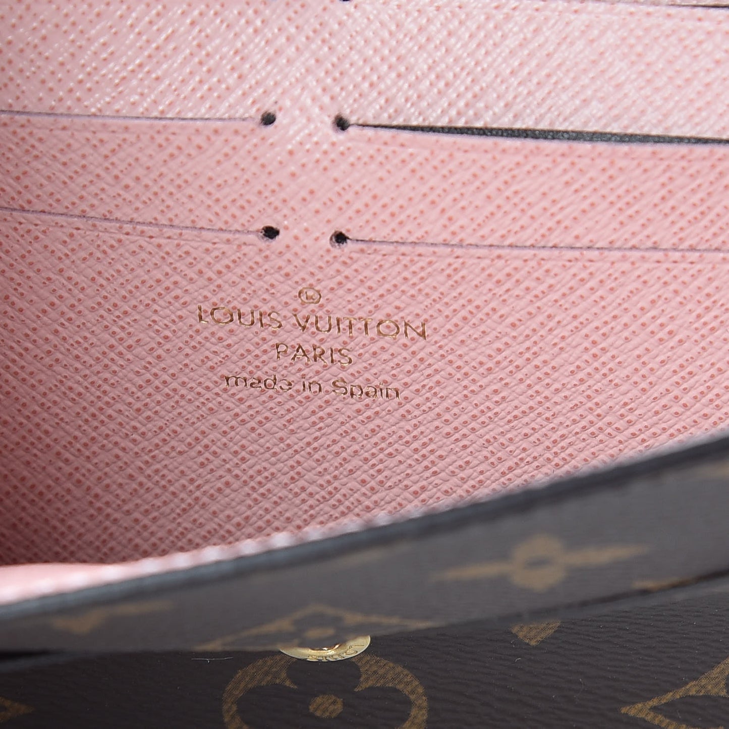 Monogram Jeanne Wallet Rose Ballerine