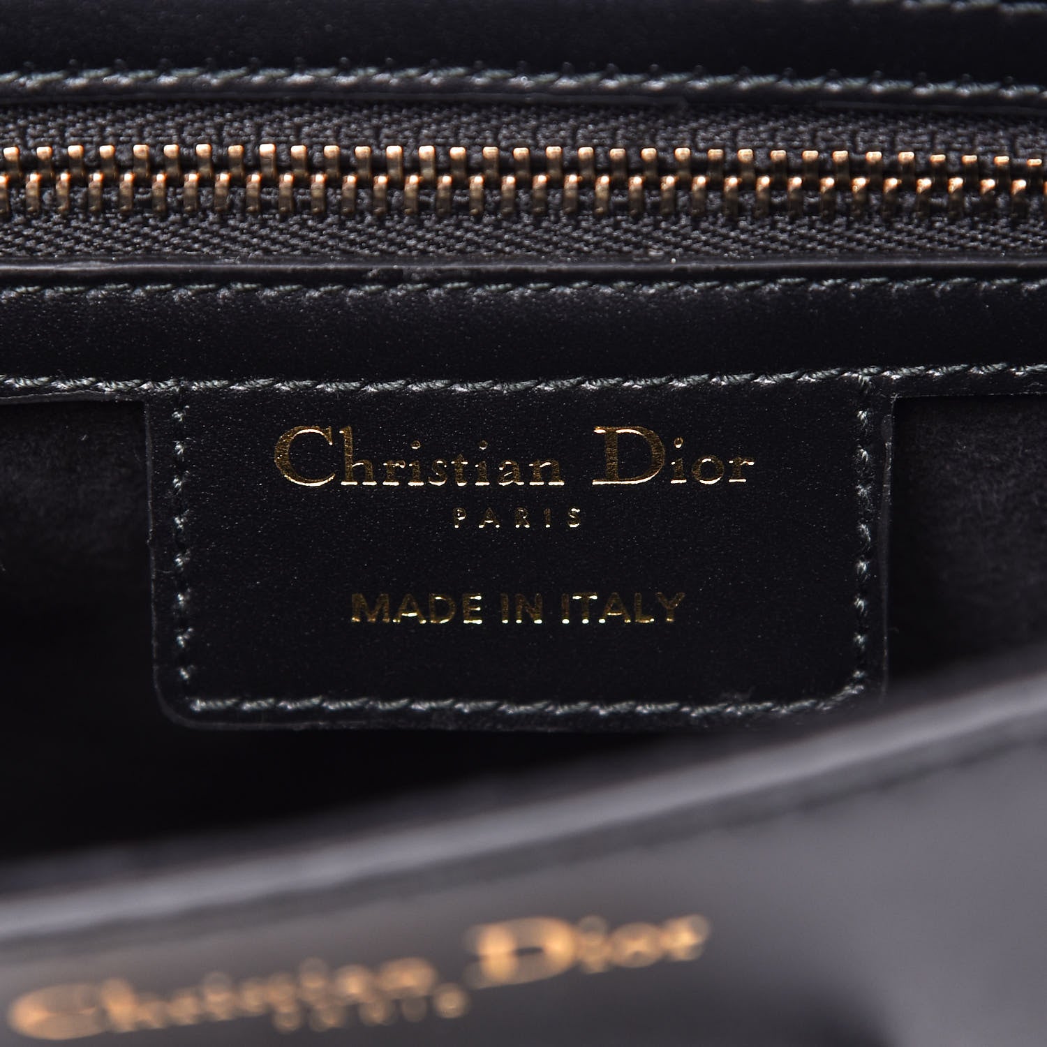 Christian Dior Calfskin Mini D Fence Saddle Bag Black 8 of 10