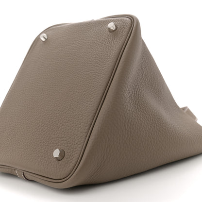 Hermes Taurillon Clemence Picotin Lock 22 MM Etoupe 10 of 10