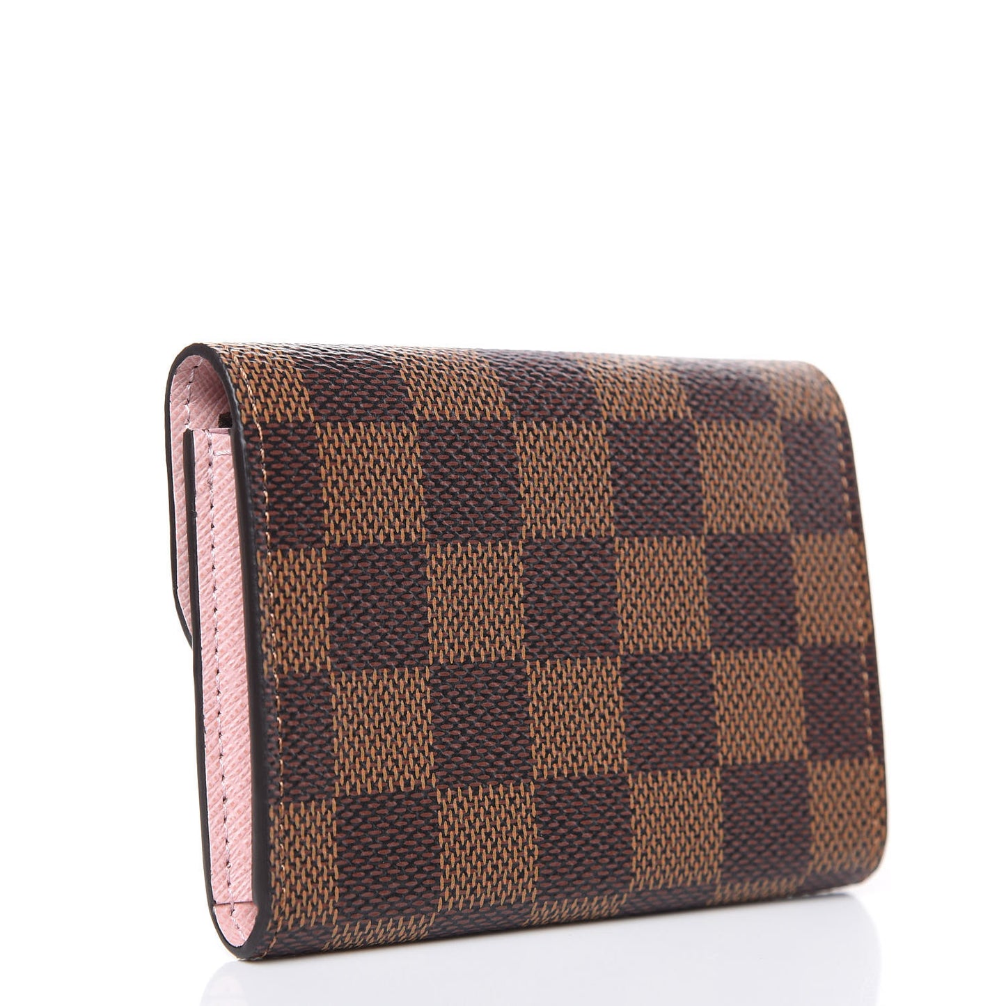 Damier Ebene Rosalie Coin Purse Rose Ballerine