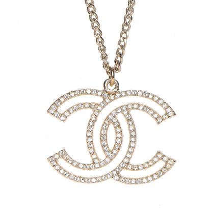 Chanel Crystal CC 100 Anniversary Necklace Gold 4 of 7