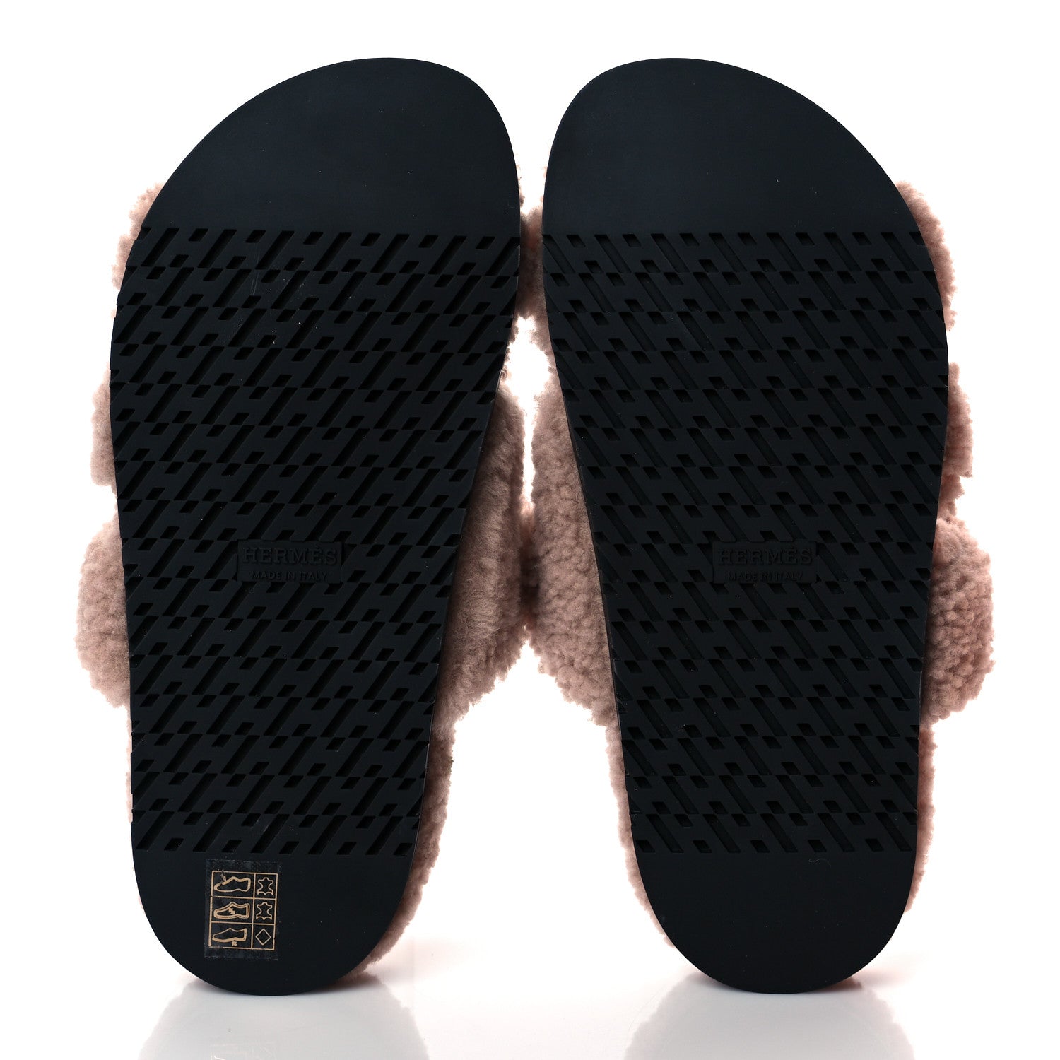 Hermes Woolskin Womens Chypre Sandals 36 Bois De Santal 5 of 8