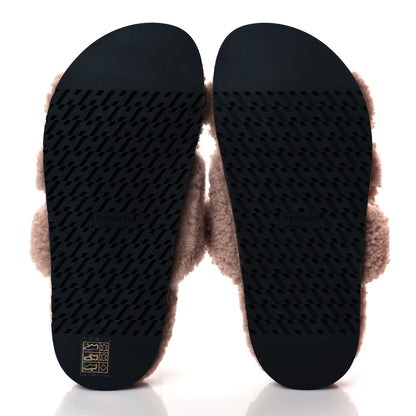 Hermes Woolskin Womens Chypre Sandals 36 Bois De Santal 5 of 8