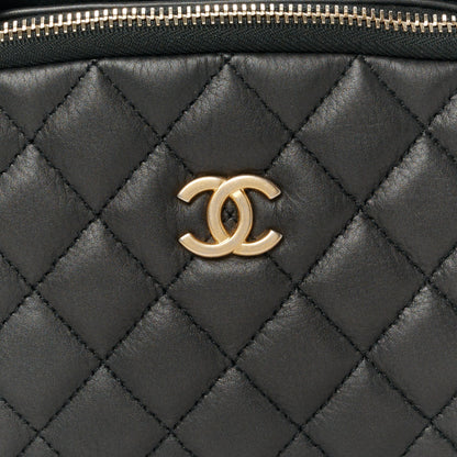 Chanel Calfskin Quilted Day Trips Camera Case Black 8 of 10