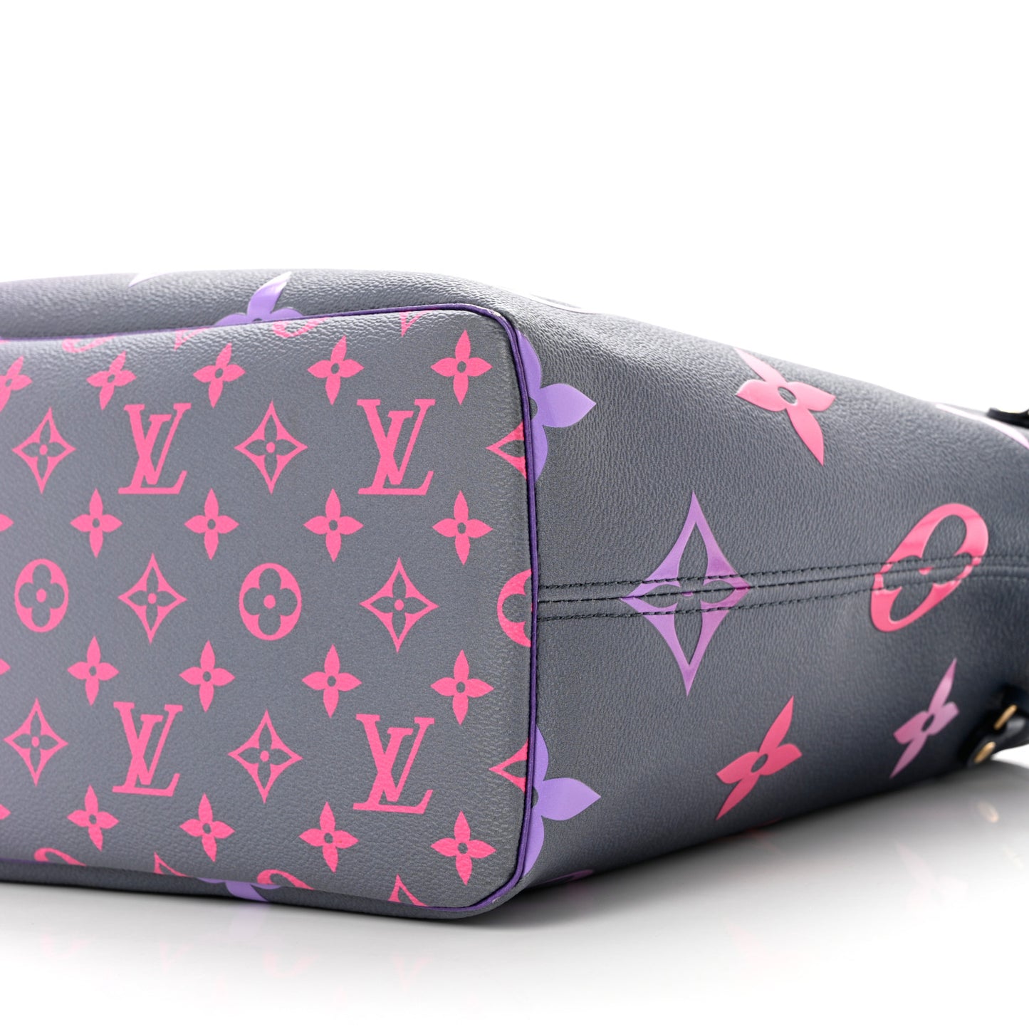 Monogram Giant Spring In The City Neverfull MM Midnight Fuchsia