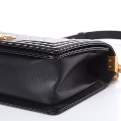 Chanel Calfskin Quilted Medium Boy Flap Black 9 of 10
