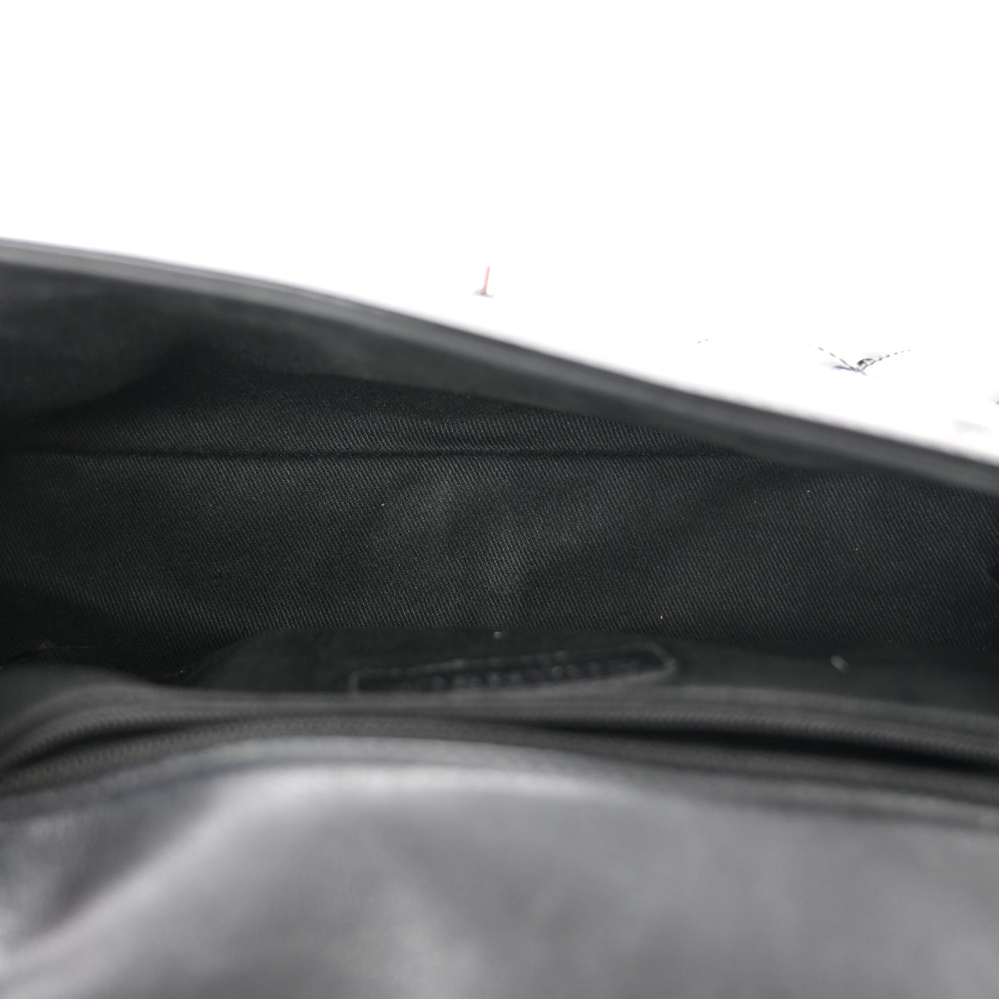Patent Quilted Large Coco Shine Flap Black