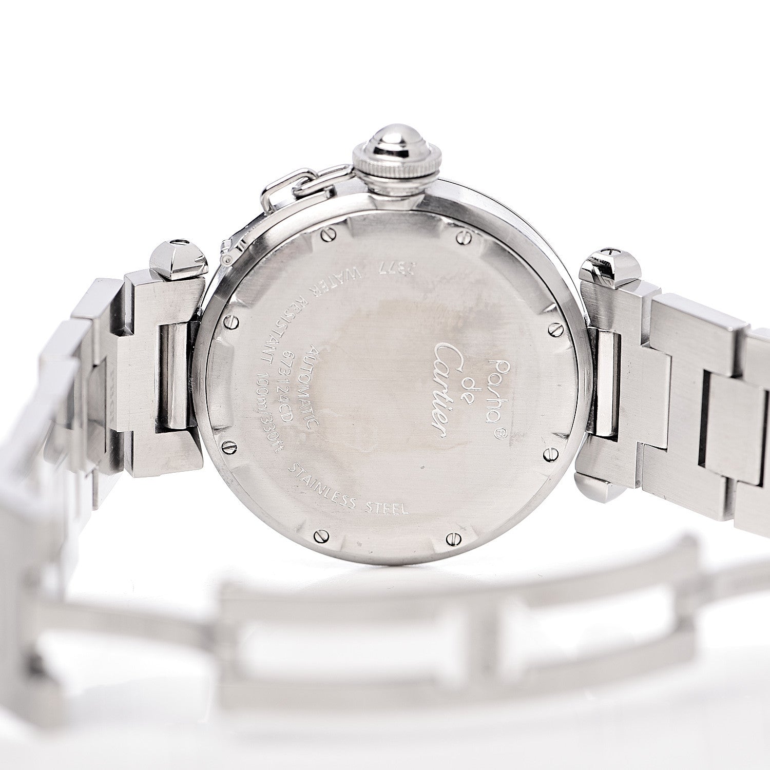 Cartier Stainless Steel 35mm Pasha GMT Automatic Watch 5 of 9