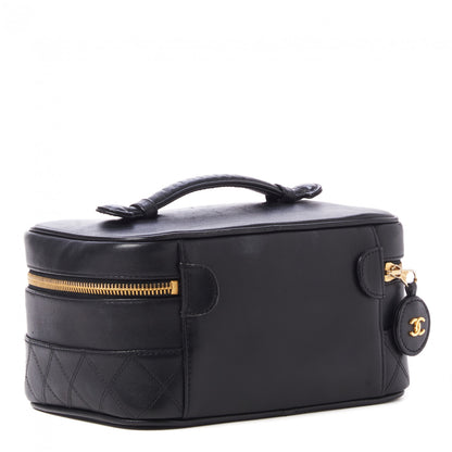 Chanel Lambskin Vanity Cosmetic Case Black 2 of 8