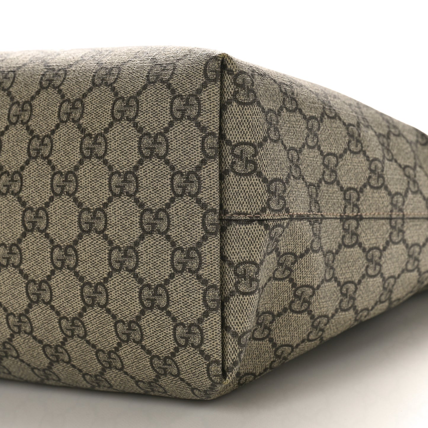 GG Supreme Monogram Medium Ophidia Shopping Tote Brown