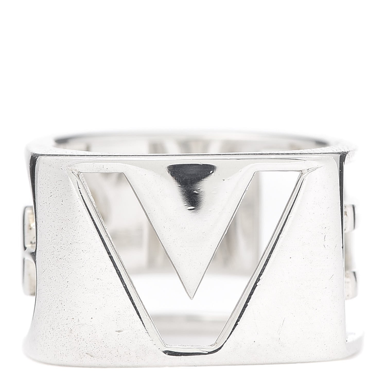 Tiffany Sterling Silver Era Love Square Ring 55 7.25 4 of 6