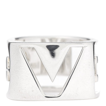 Tiffany Sterling Silver Era Love Square Ring 55 7.25 4 of 6