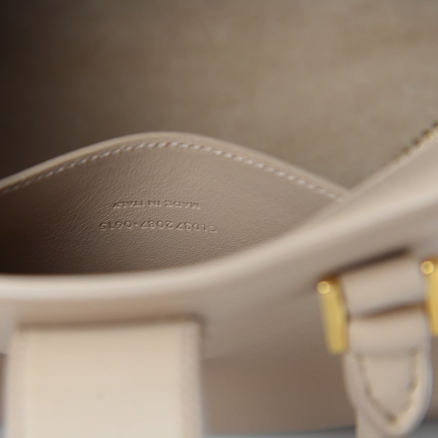 Calfskin Monogram Baby Cabas Beige