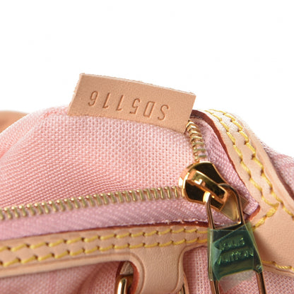Louis Vuitton Damier Azur Delightful MM Rose Ballerine 8 of 9