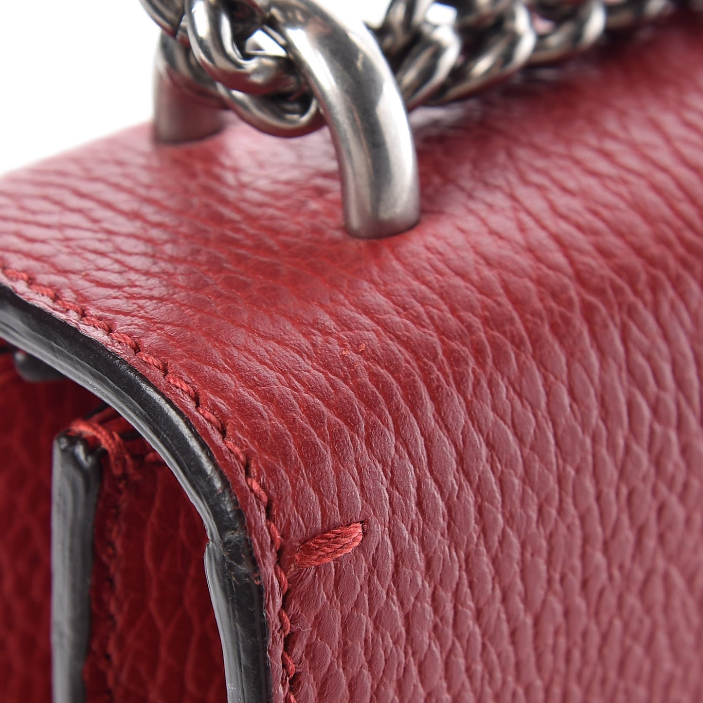 Dollar Calfskin Swarovski Crystal Small Dionysus Shoulder Bag Hibiscus Red
