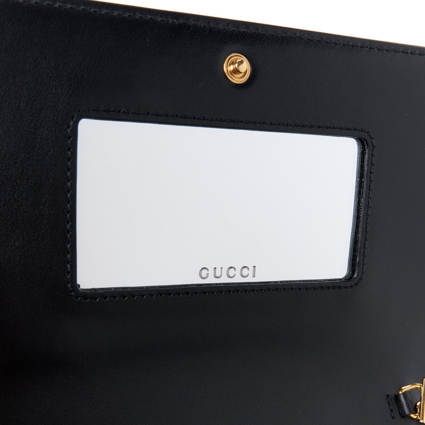 Calfskin GG Matelasse Chain Wallet Black