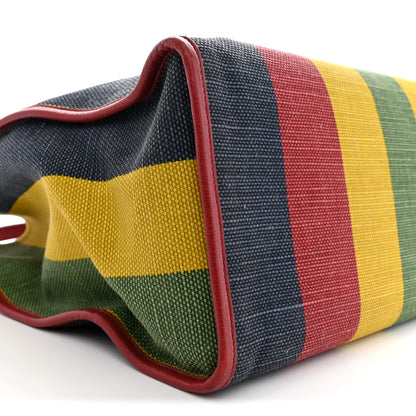 Gucci Canvas Marley Stripe Script Logo Large Gucci 100 Tote Bag Multicolor 10 of 15