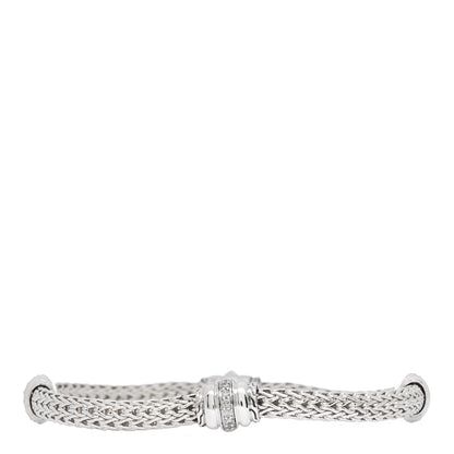 John Hardy Sterling Silver Diamond Bedeg Barrel Station Bracelet 1 of 3