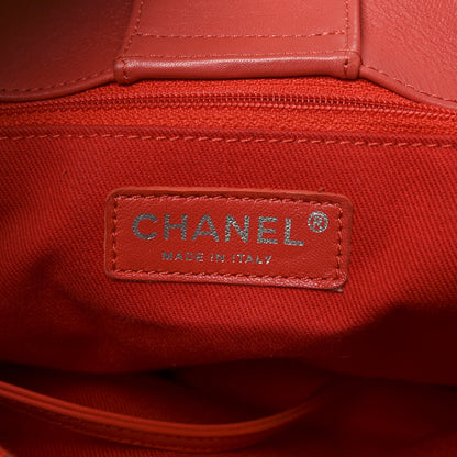 Chanel Calfskin Perforated Up In The Air Tote Red 6 of 12