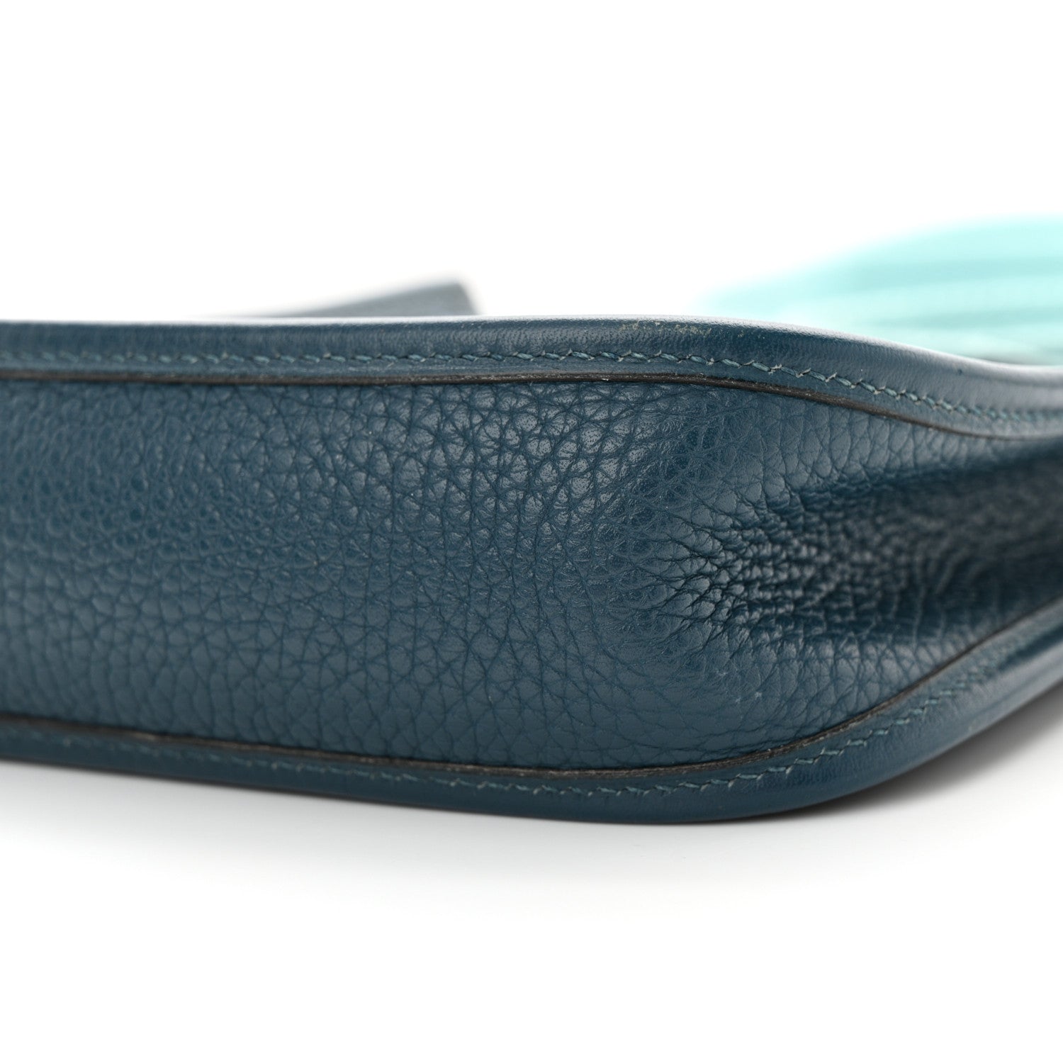 Hermes Taurillon Clemence Amazone Evelyne TPM Colvert Bleu Atoll 10 of 10