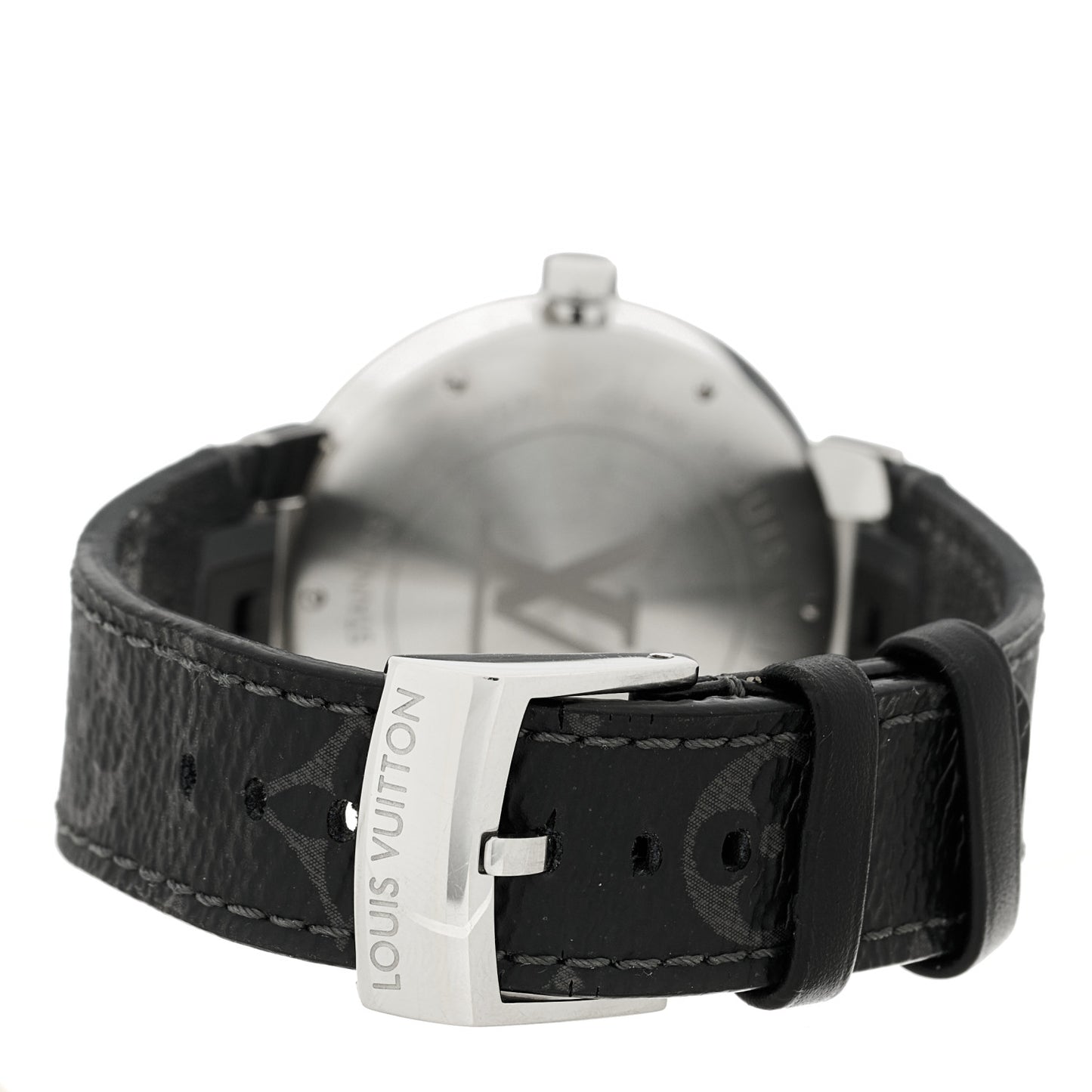 Stainless Steel Monogram Eclipse 39mm Tambour Slim Quartz Watch