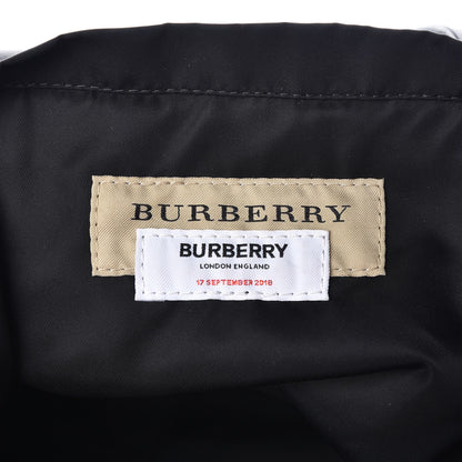Burberry Nylon London England Print Logo Flat Tote Black 7 of 10