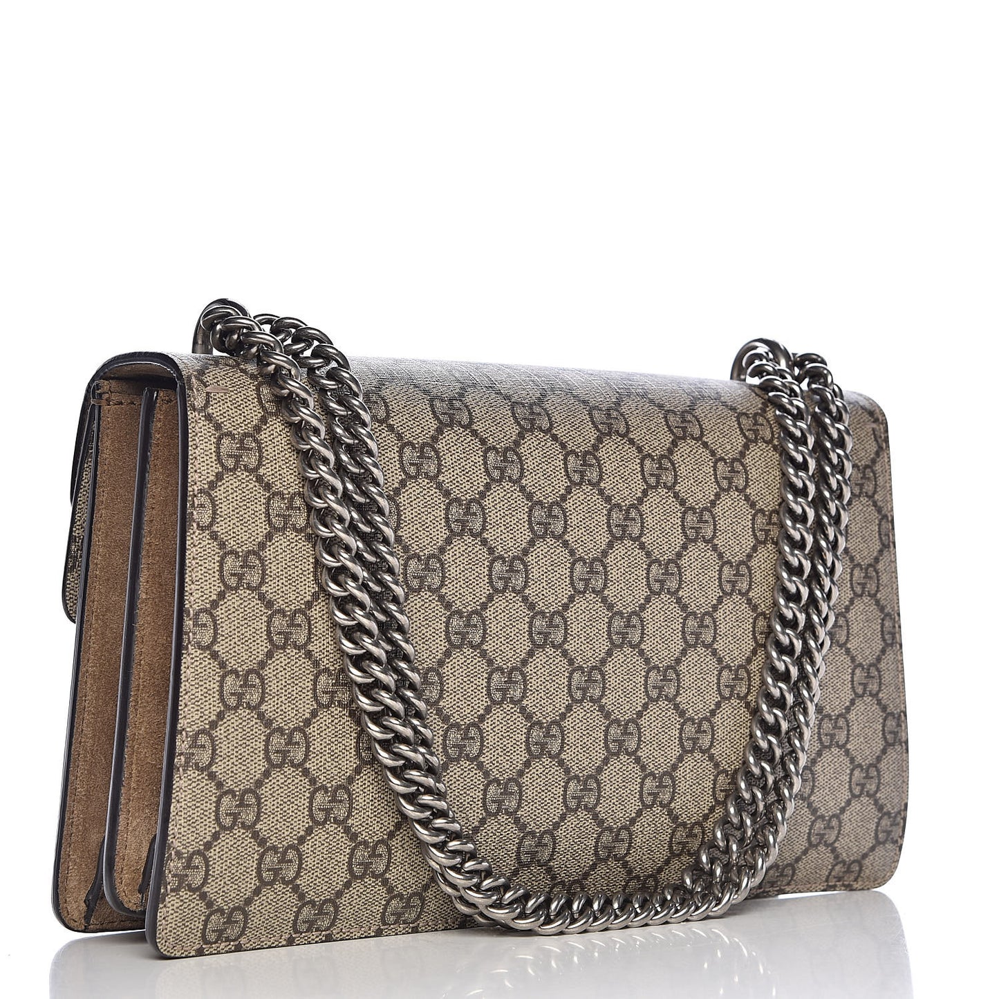 GG Supreme Monogram Small Dionysus Shoulder Bag Taupe