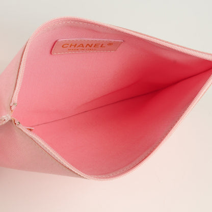 Chanel Vinyl Patent CC Logo Beach Tote Pink 8 of 8