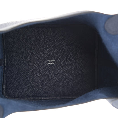Hermes Taurillon Clemence Picotin Lock 22 MM Bleu Nuit 4 of 10