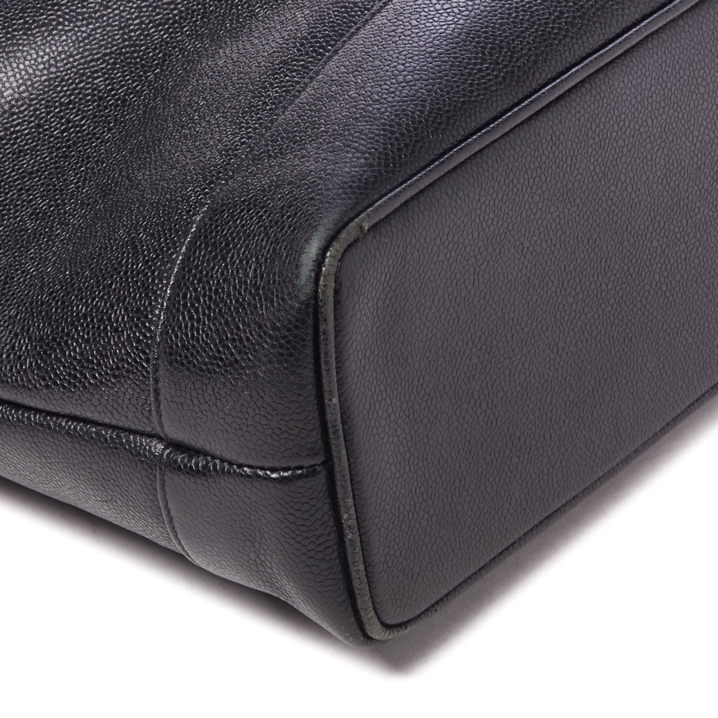 Caviar Large CC Shoulder Bag Black