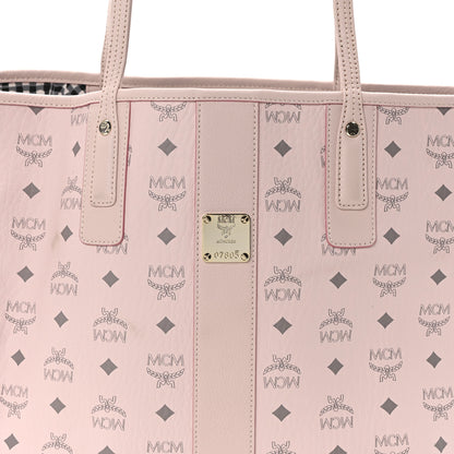 MCM Visetos Medium Liz Reversible Shopper Tote Powder Pink 8 of 16