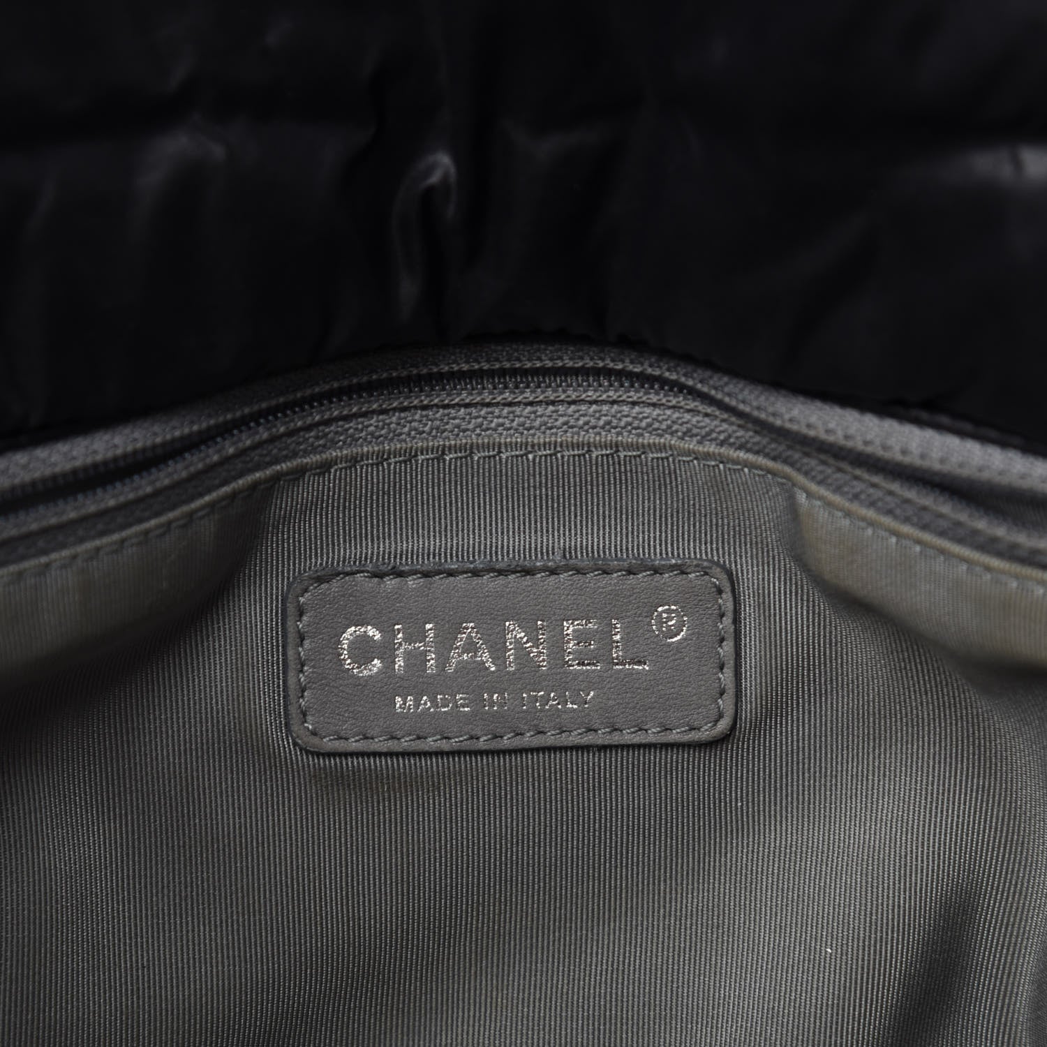 Chanel Nylon Quilted Tweed Stitch Bubble Flap Black 11 of 14