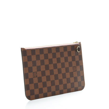 Louis Vuitton Damier Ebene Neverfull MM GM Pochette Rose Ballerine 3 of 8