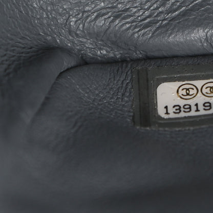 Chanel Patent Quilted Jumbo Single Flap Grey 7 of 10