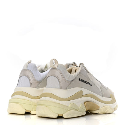 Balenciaga Fabric Mesh Mens Triple S Sneakers 42 White 4 of 8