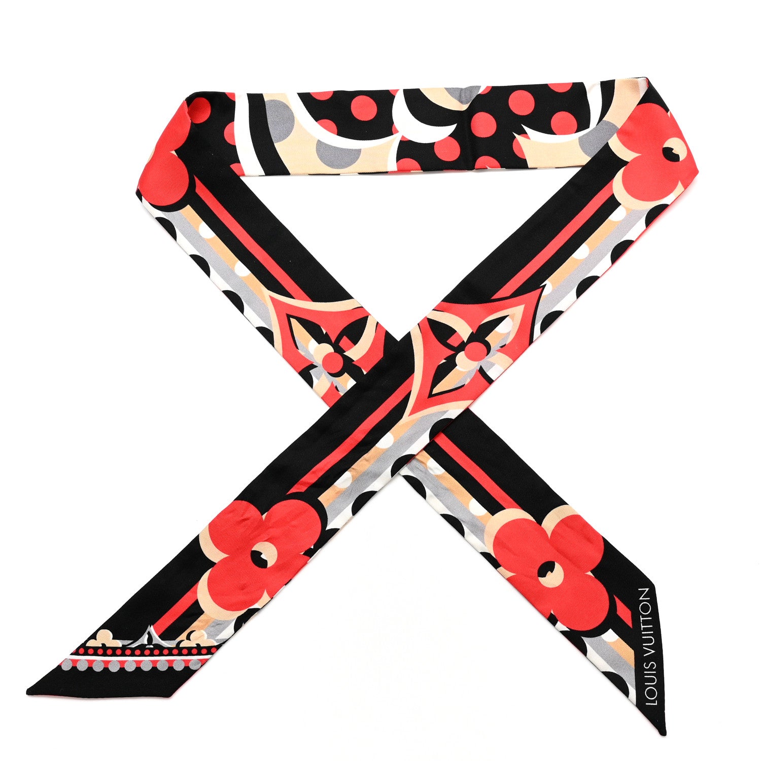 Louis Vuitton Silk Pop Monogram BB Bandeau Red 1 of 3