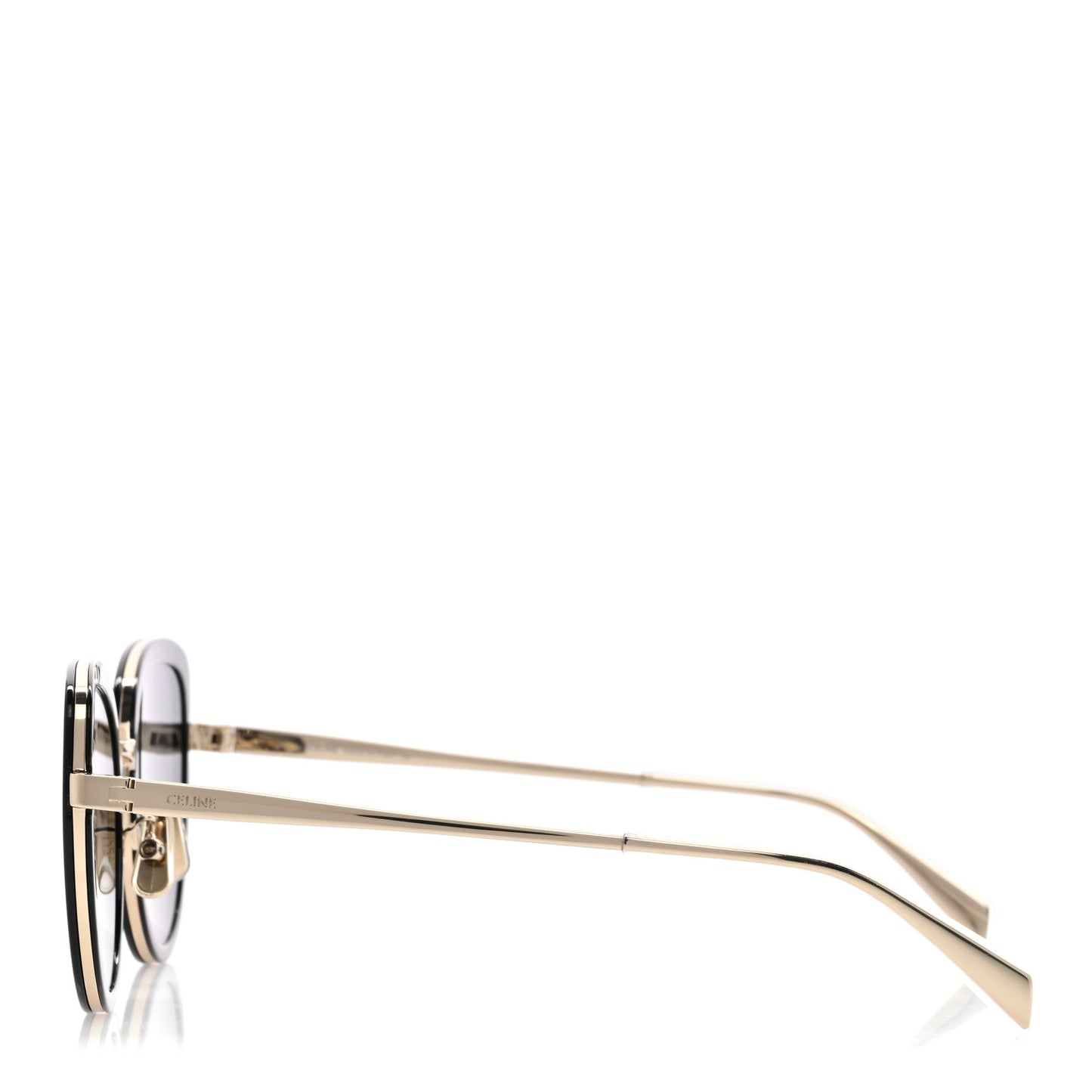 Oversized Square Metal Sunglasses CL40203U Black