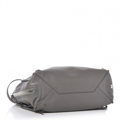 Balenciaga Veau Papier A6 Zip Around Tote Gris Acier 4 of 16