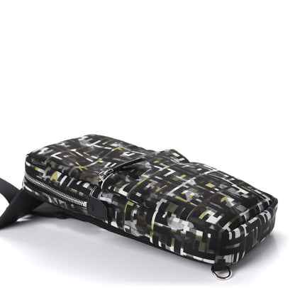 Fendi Nylon CamouFF Sling Bag Black Multicolor 3 of 8