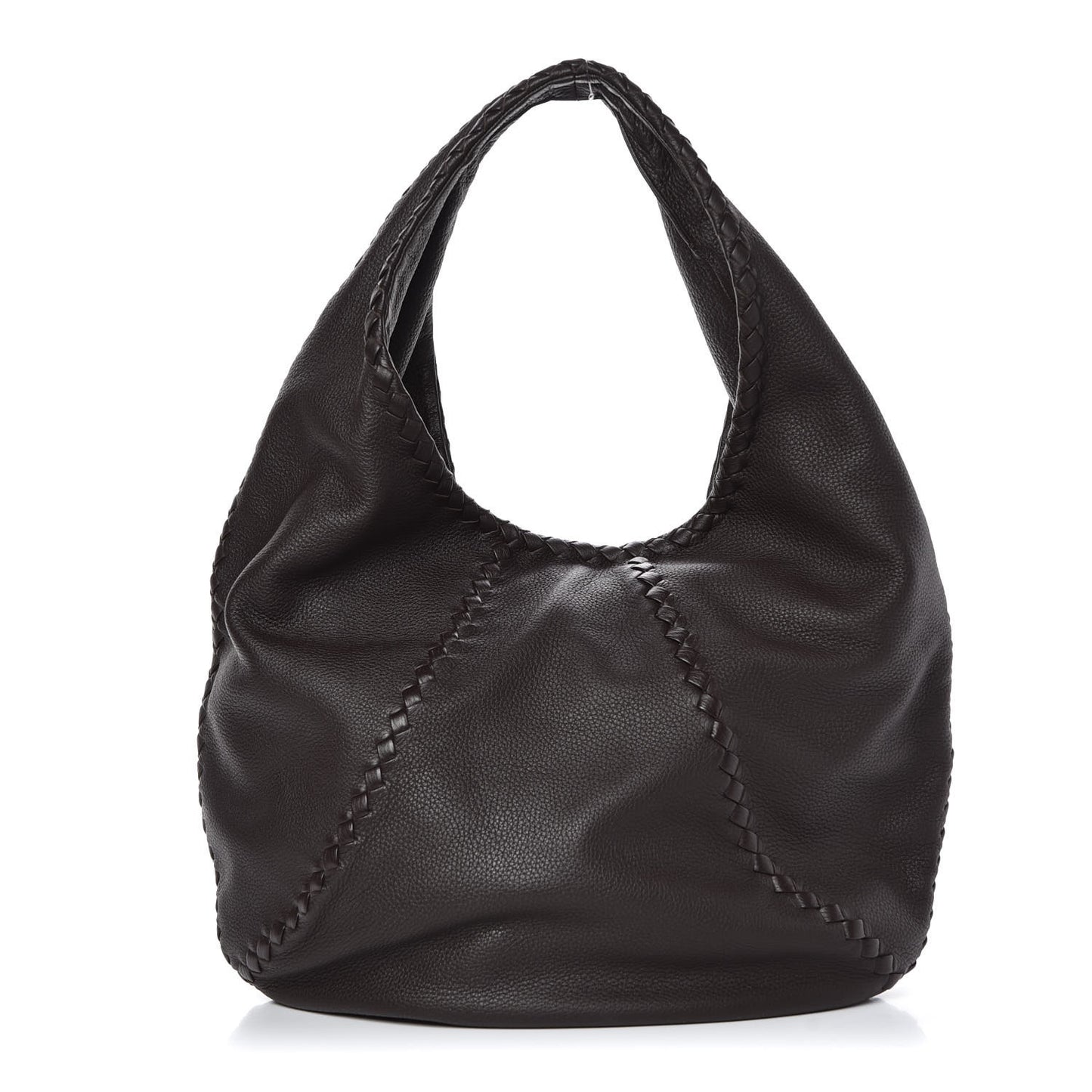 Cervo Deerskin Large Hobo Espresso