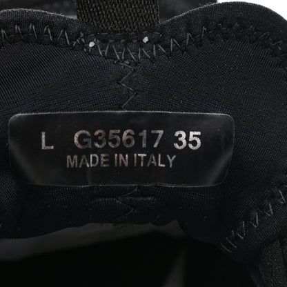 Chanel Velvet Calfskin Mixed Fibers CC Sneakers 35 Black 8 of 10
