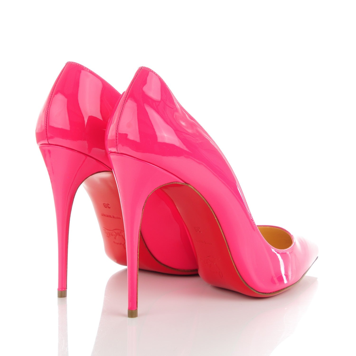 Christian Louboutin Patent Pigalle Follies 100 Pumps 39 Pinky 4 of 8