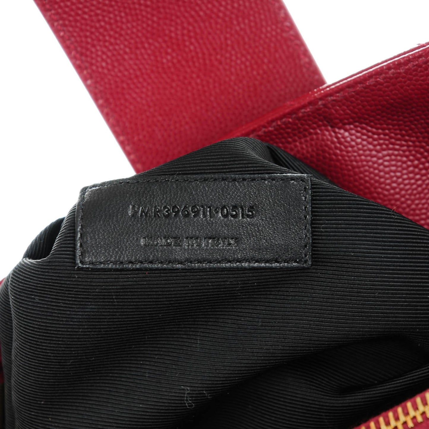 Grain De Poudre Matelasse Chevron Monogram Shopping Bag Oxblood