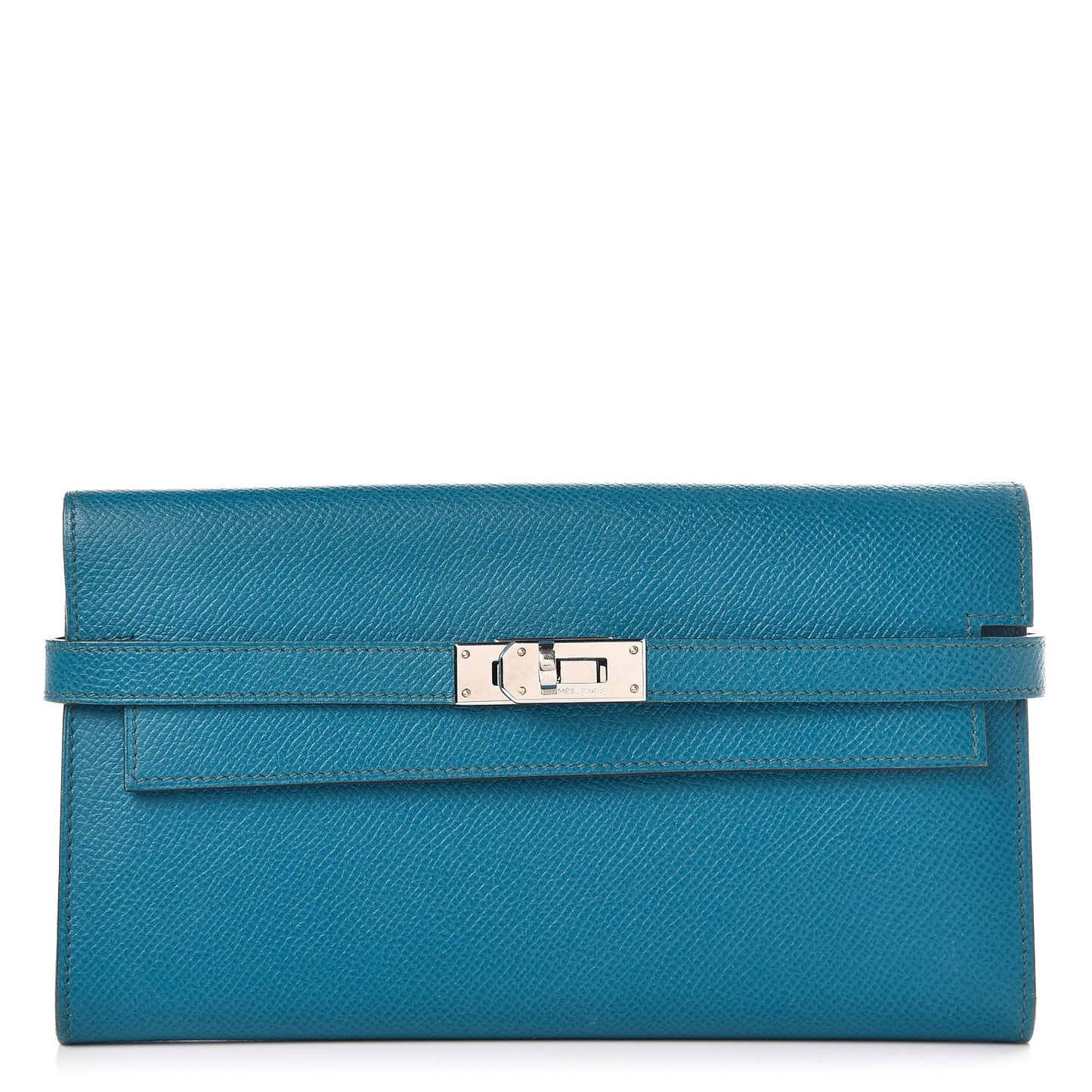 Epsom Kelly Longue Wallet Bleu Izmir