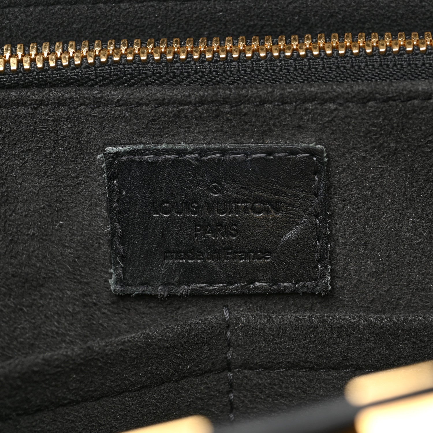 Louis Vuitton Monogram Cuir Plume Very Tote MM Black 6 of 8