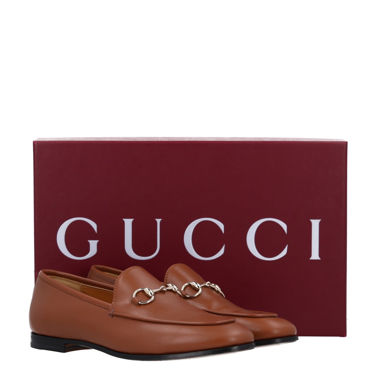 Gucci Calfskin Womens Jordaan Loafers 37 Sweet Chestnut 11 of 11